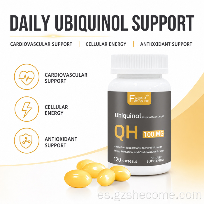 Shecome Ubiquinol Coq10 Cápsulas Blandas Salud Del Corazón